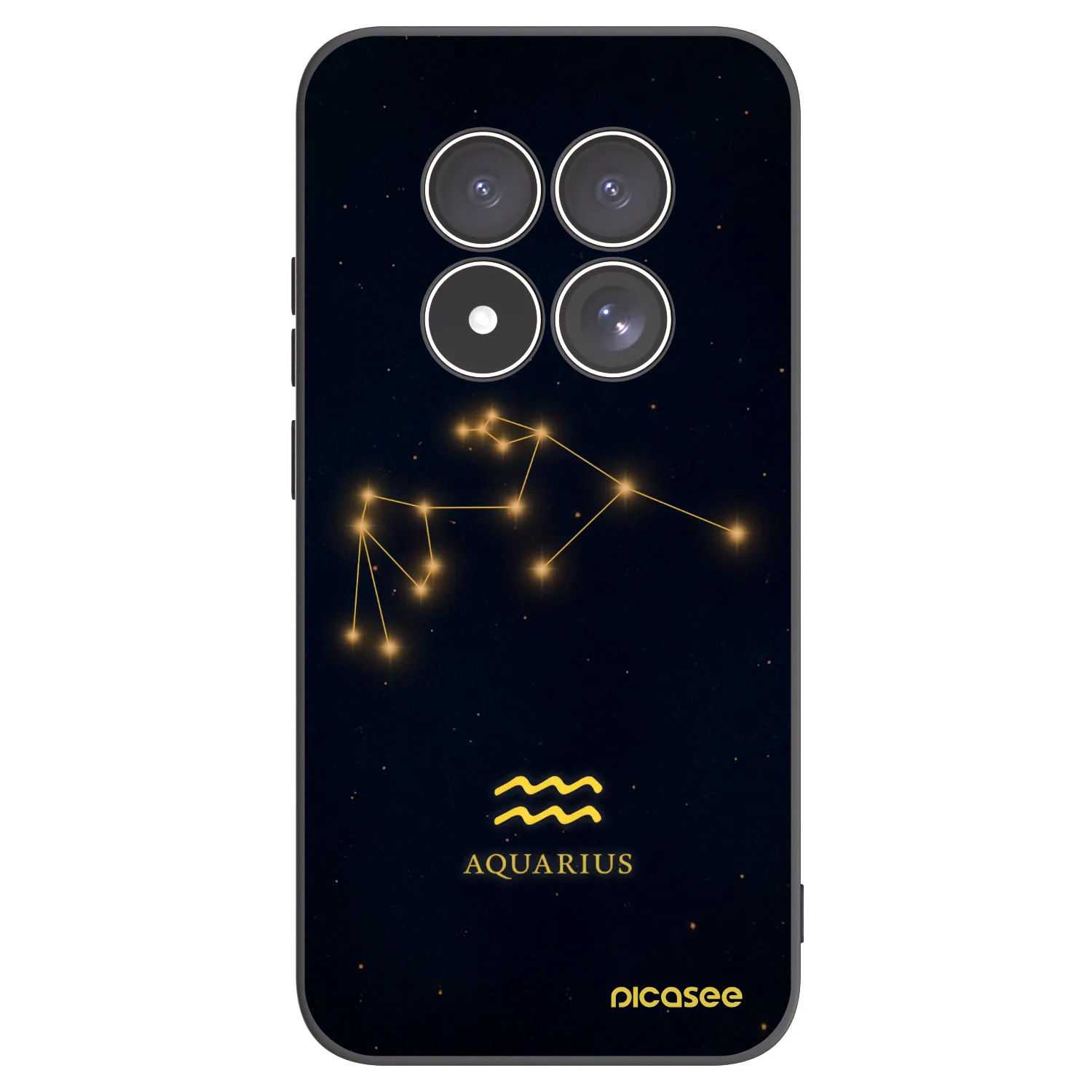 Picasee silikonski črni ovitek za Xiaomi Redmi Note 15 Pro 4G - AQUARIUS