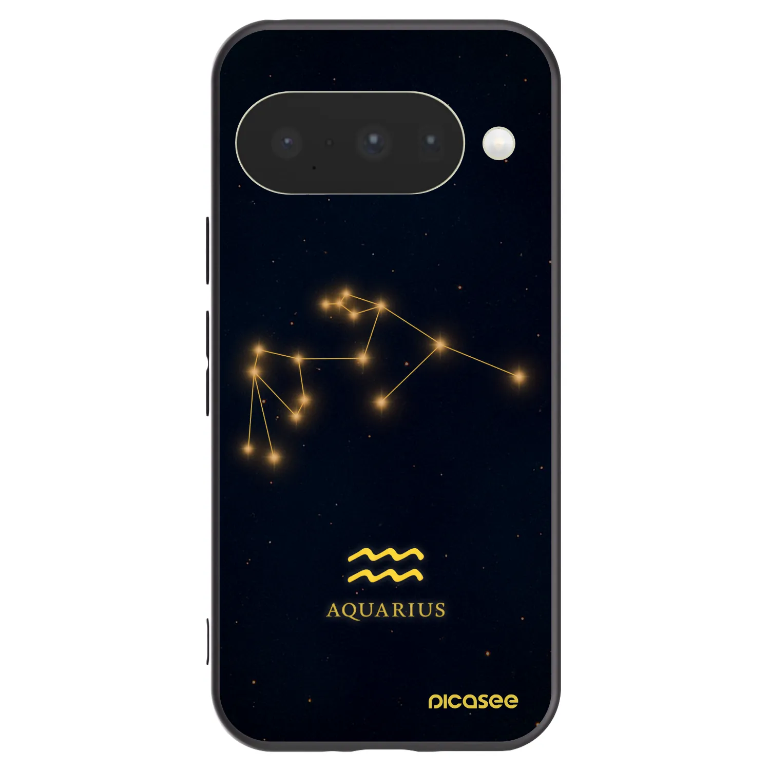 Picasee silikonski črni ovitek za Google Pixel 10 - AQUARIUS