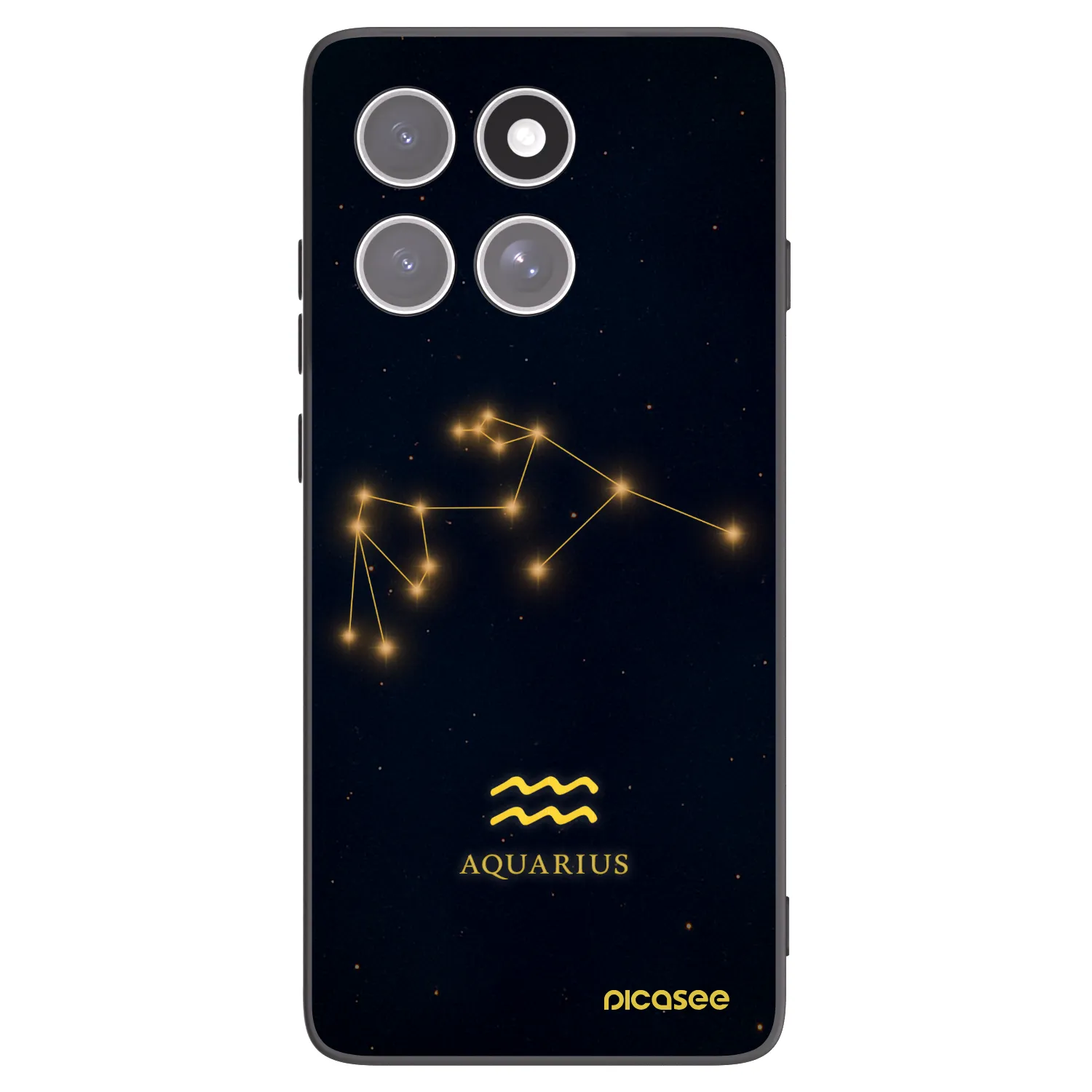 Picasee silikonski črni ovitek za Motorola Edge 60 Fusion - AQUARIUS