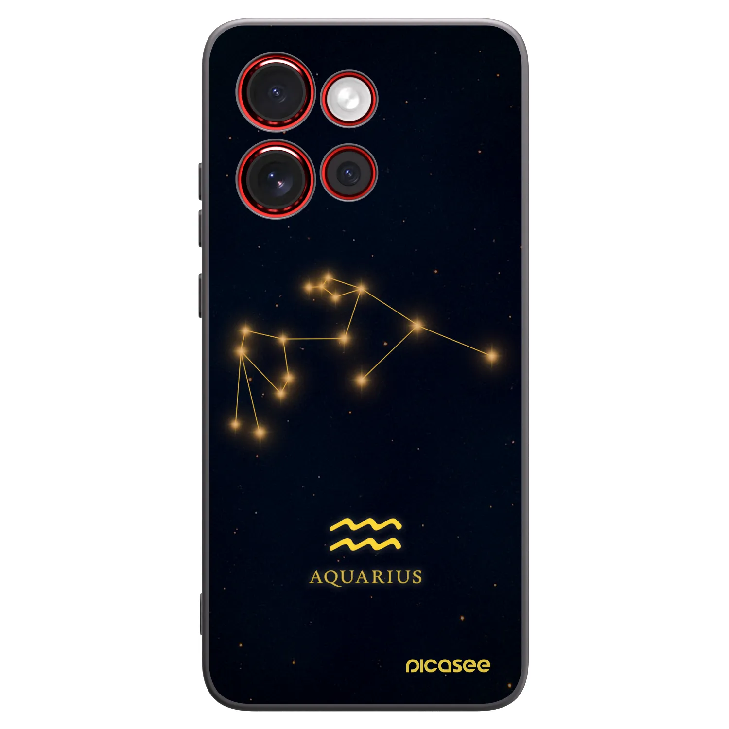 Picasee silikonski črni ovitek za Motorola Edge 60 Neo 5G - AQUARIUS