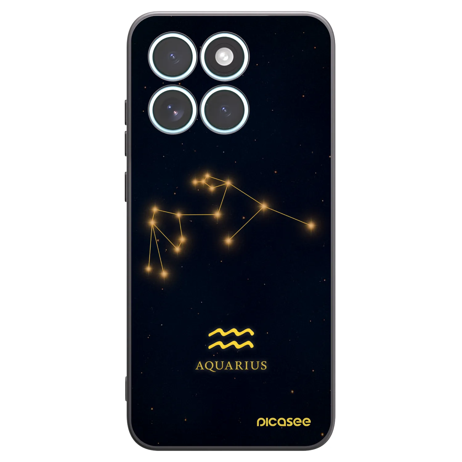 Picasee silikonski črni ovitek za Motorola Edge 70 Fusion - AQUARIUS