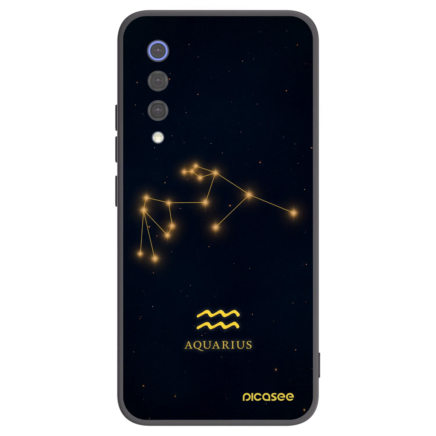 Picasee silikonski črni ovitek za Xiaomi Mi 9 SE - AQUARIUS