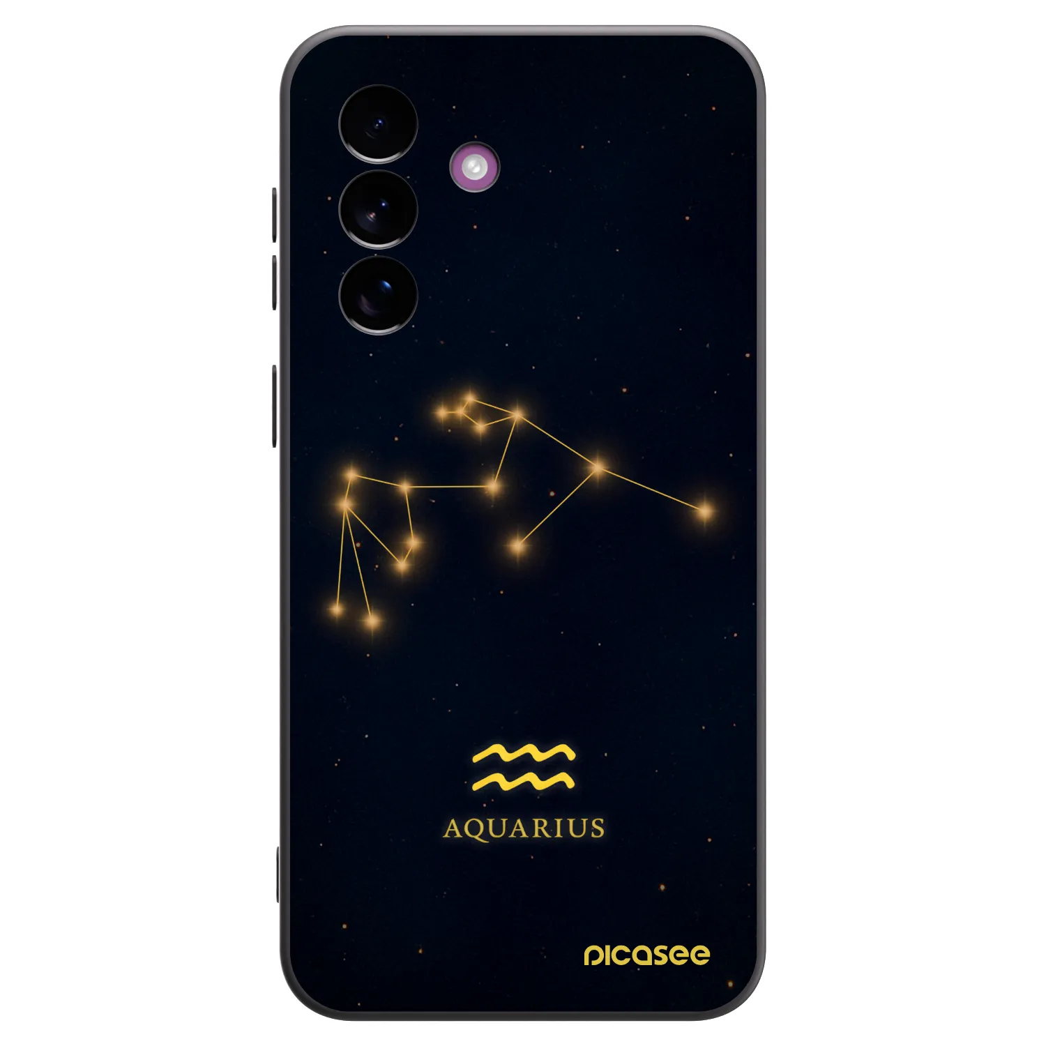 Picasee silikonski črni ovitek za Samsung Galaxy A37 - AQUARIUS