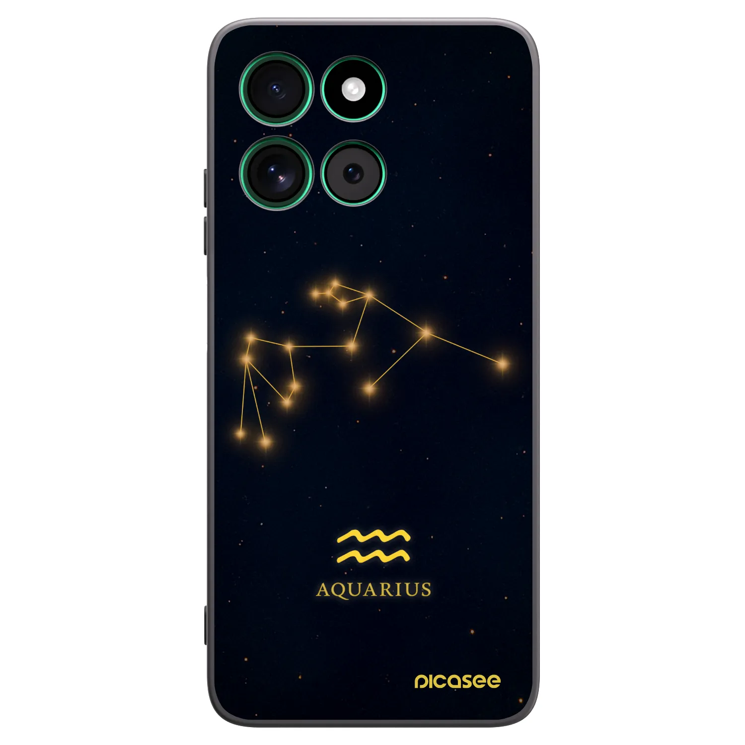 Picasee silikonski črni ovitek za Motorola Moto G57 Power - AQUARIUS
