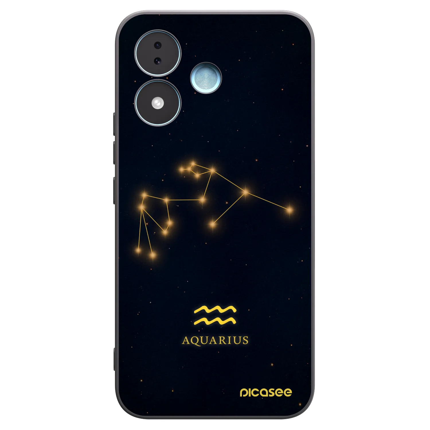 Picasee silikonski črni ovitek za Xiaomi Redmi Note 17 5G - AQUARIUS