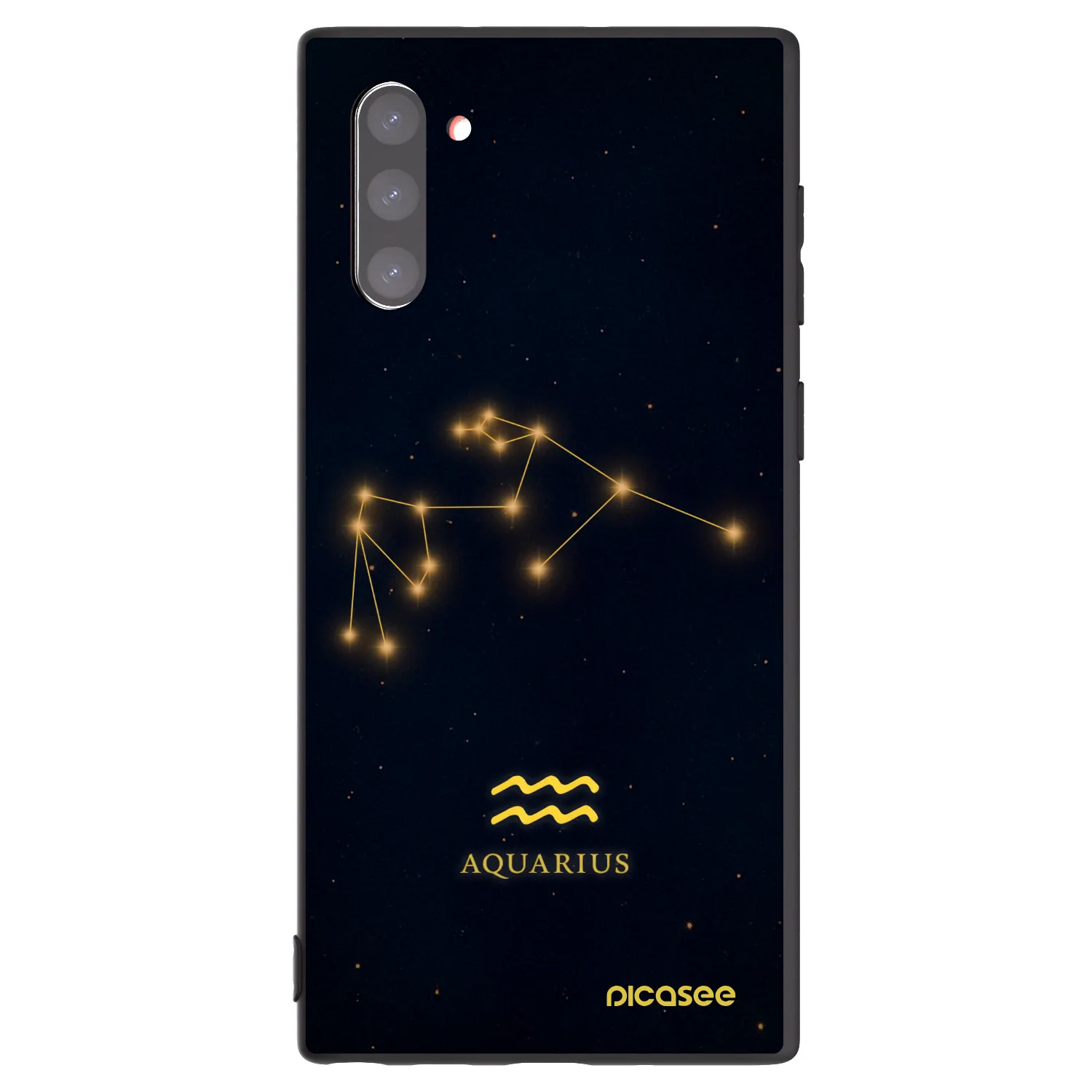 Picasee silikonski črni ovitek za Samsung Galaxy Note 10 N970F - AQUARIUS