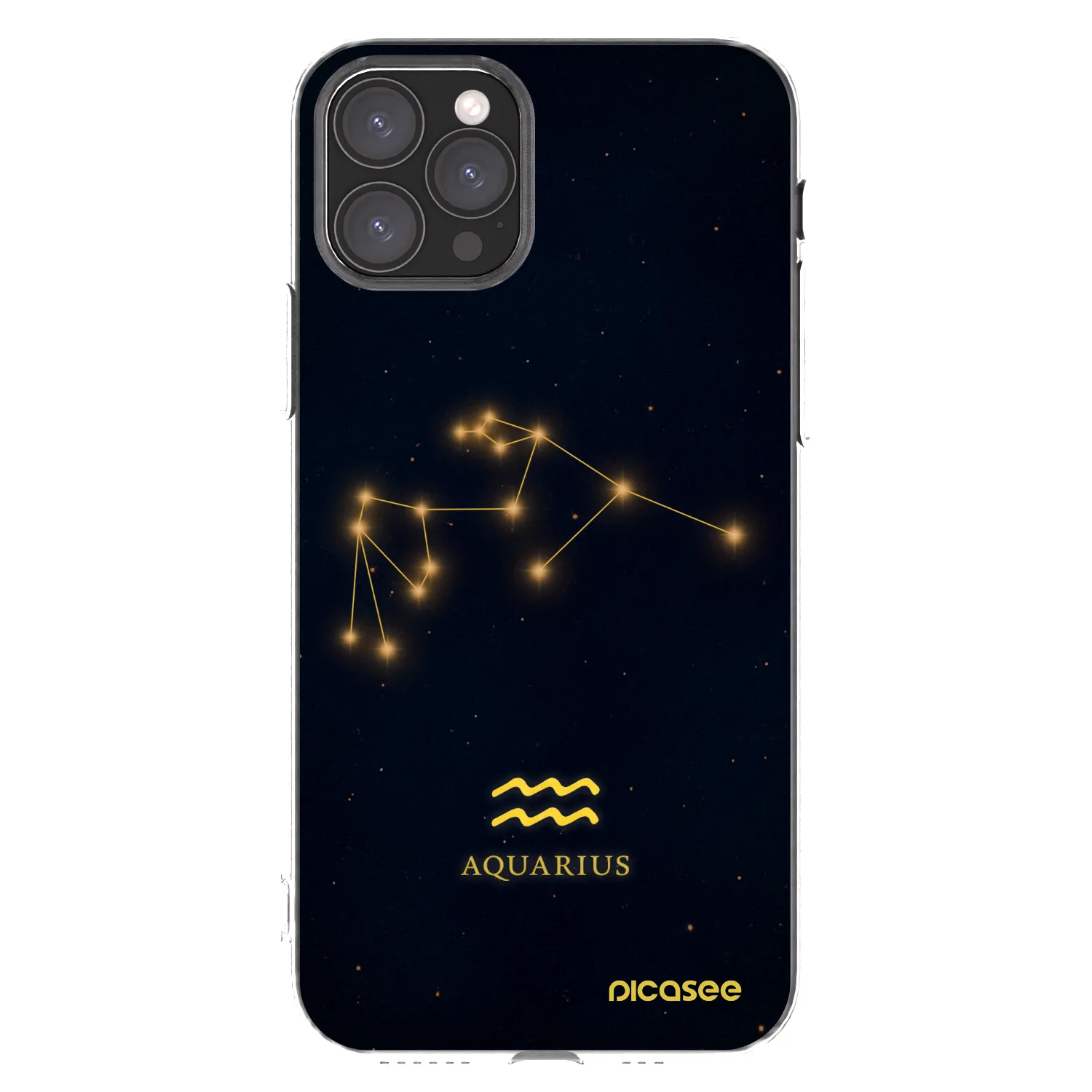 Picasee silikonski prozorni ovitek za Apple iPhone 11 Pro - AQUARIUS