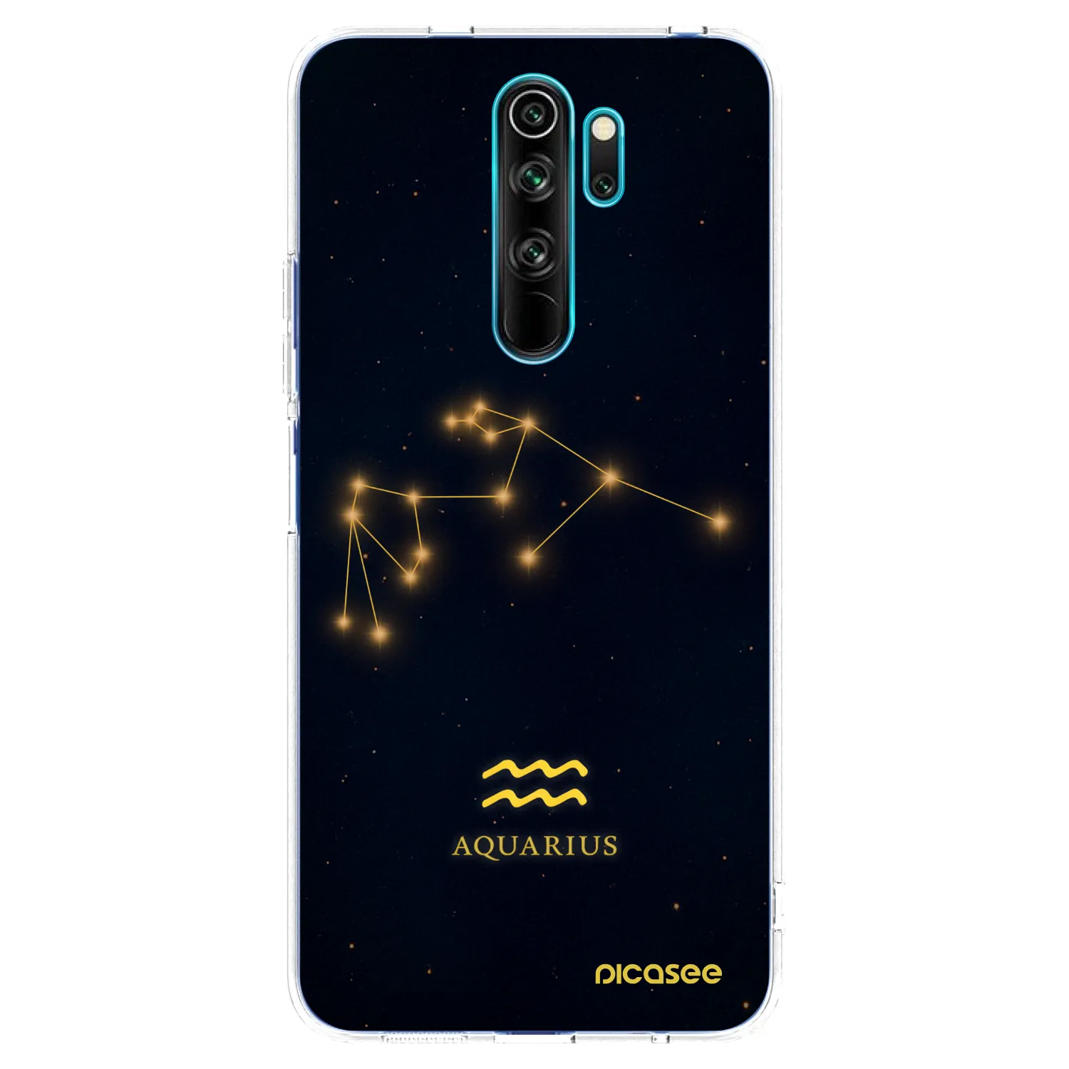 Picasee silikonski prozorni ovitek za Xiaomi Redmi Note 8 Pro - AQUARIUS