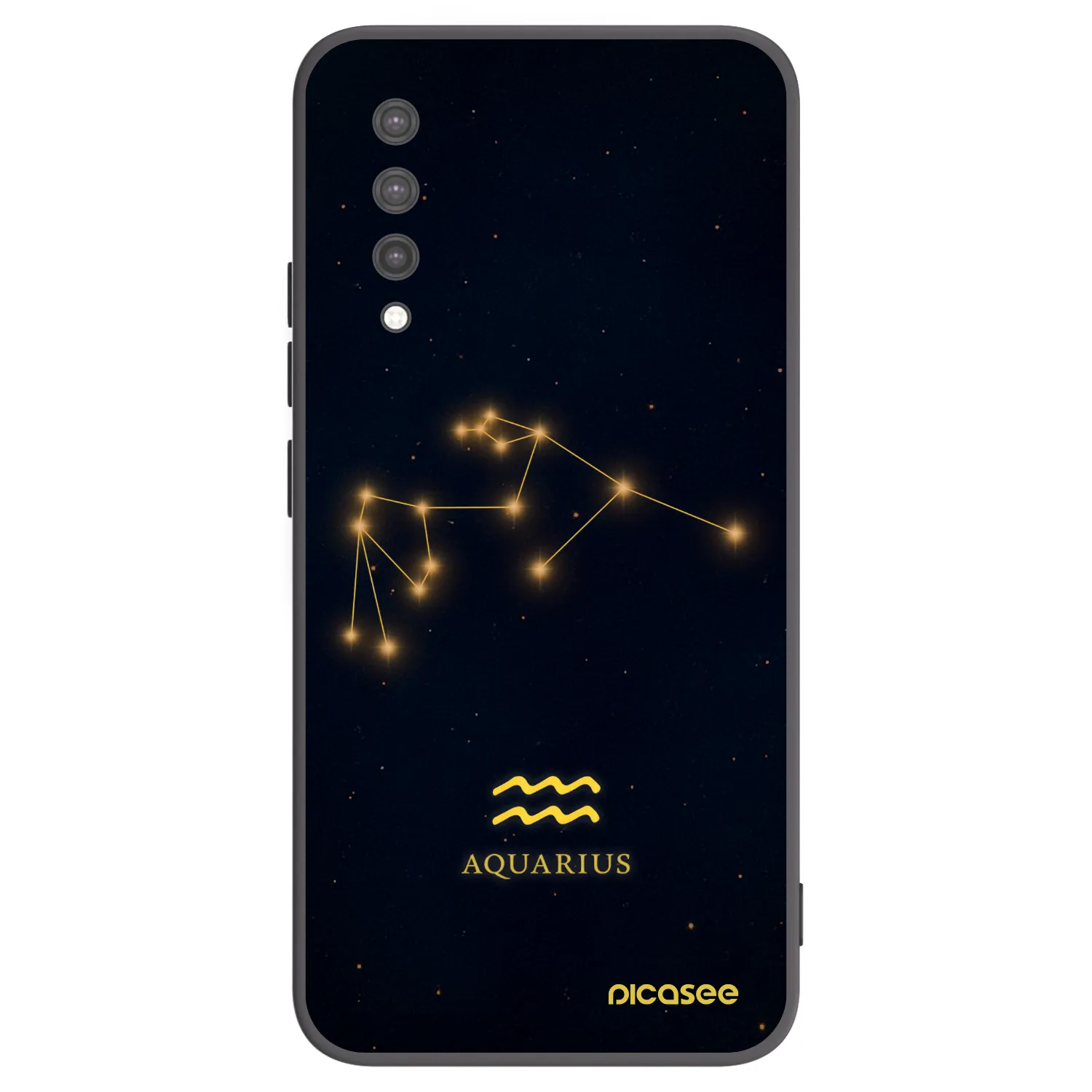 Picasee silikonski črni ovitek za Xiaomi Mi 9 Lite - AQUARIUS