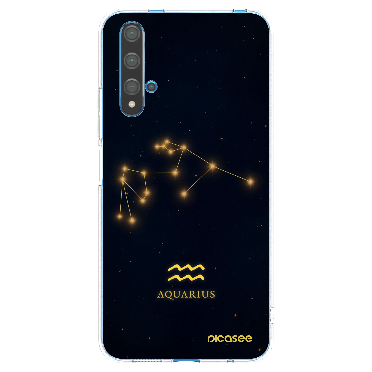 Picasee silikonski prozorni ovitek za Huawei Nova 5T - AQUARIUS