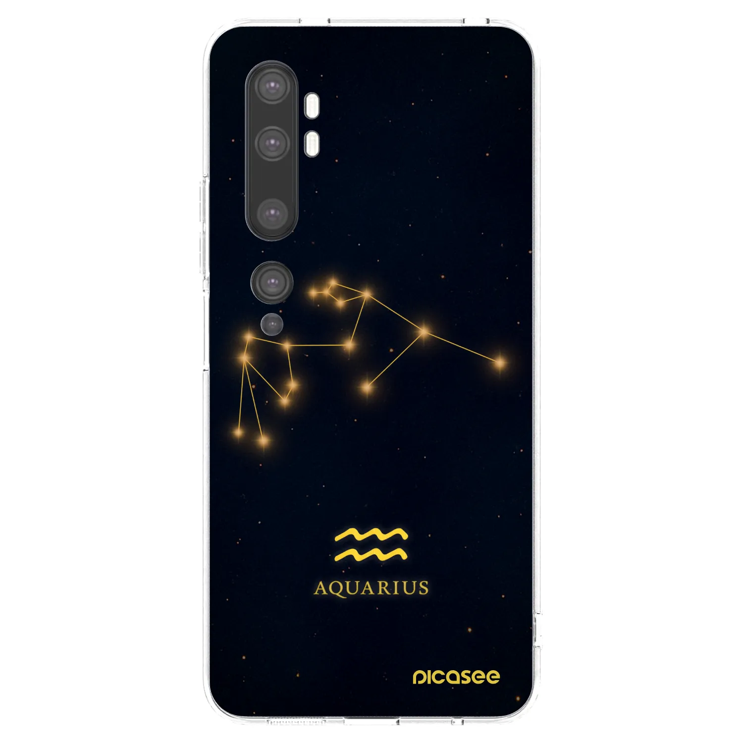 Picasee silikonski prozorni ovitek za Xiaomi Mi Note 10 (Pro) - AQUARIUS