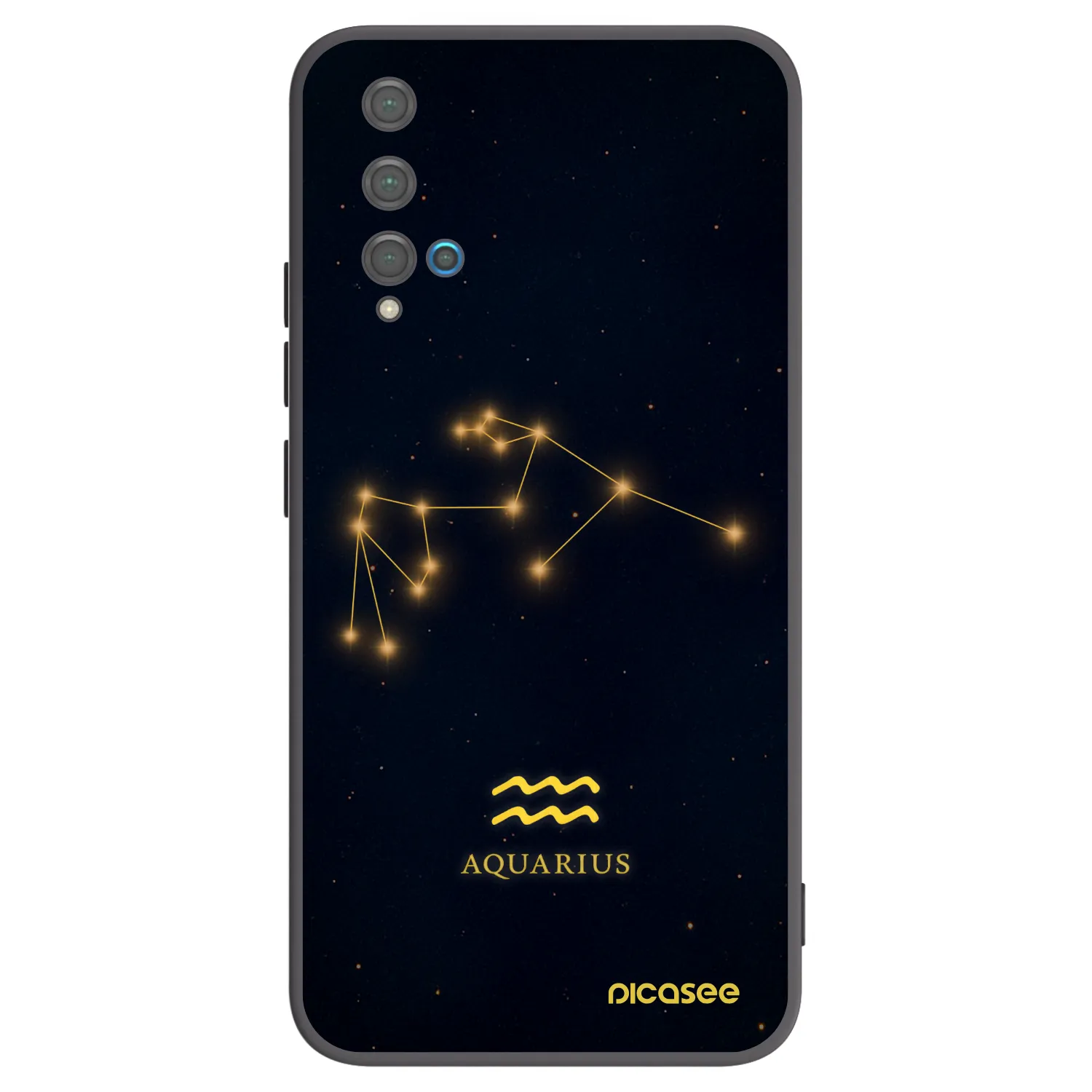 Picasee silikonski črni ovitek za Huawei Nova 5T - AQUARIUS