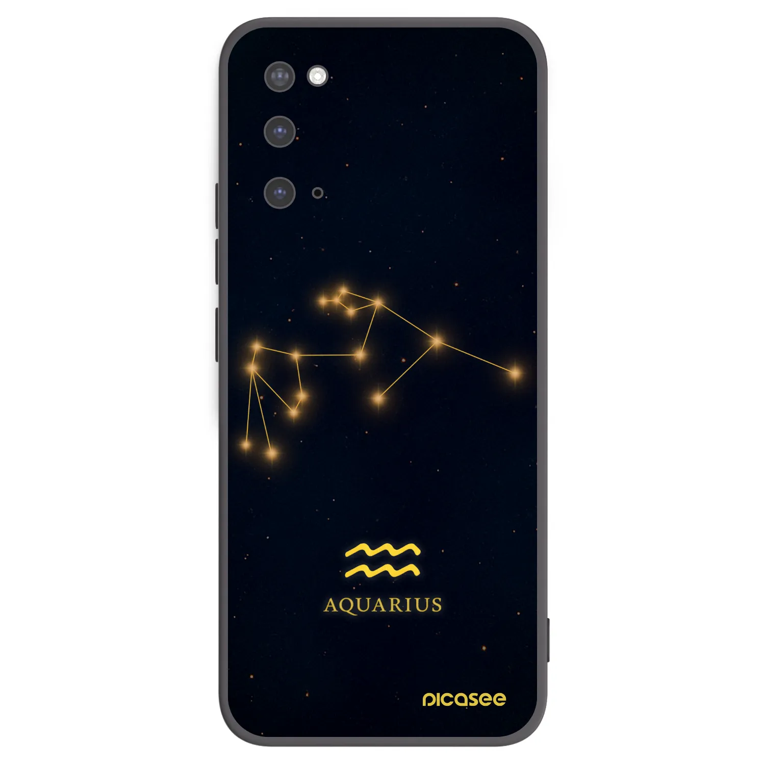 Picasee silikonski črni ovitek za Samsung Galaxy S20 G980F - AQUARIUS