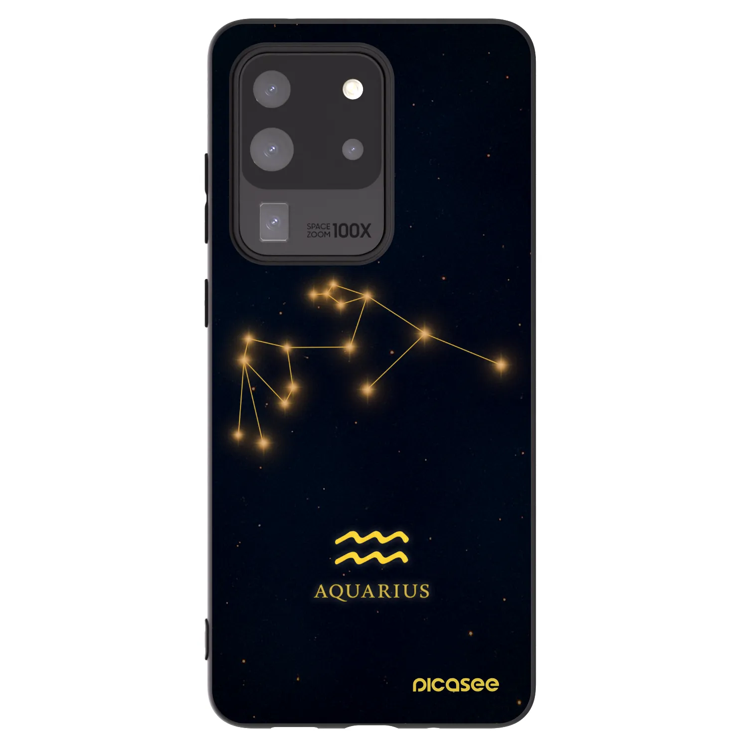 Picasee silikonski črni ovitek za Samsung Galaxy S20 Ultra 5G G988F - AQUARIUS