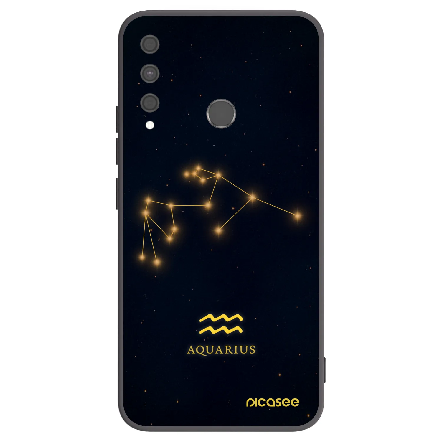 Picasee silikonski črni ovitek za Huawei P40 Lite E - AQUARIUS