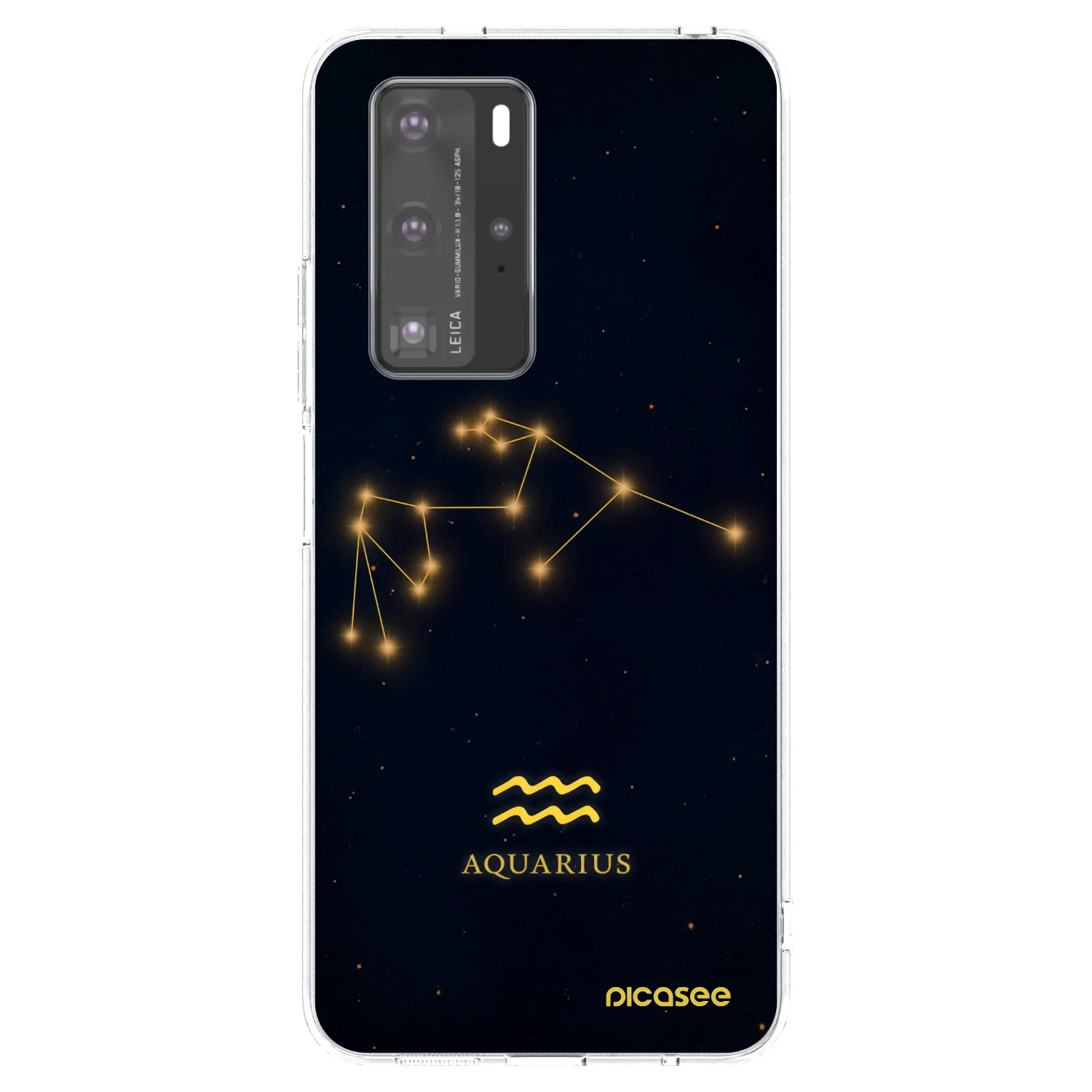 Picasee silikonski prozorni ovitek za Huawei P40 Pro - AQUARIUS