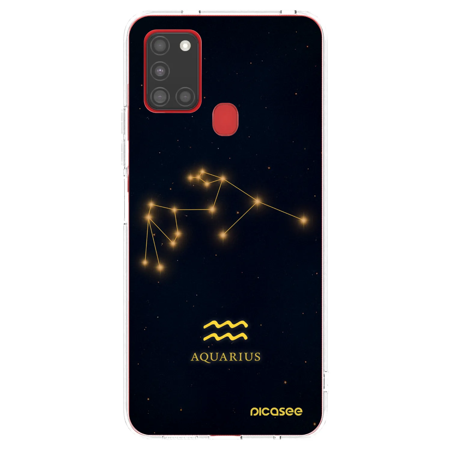 Picasee silikonski prozorni ovitek za Samsung Galaxy A21s - AQUARIUS