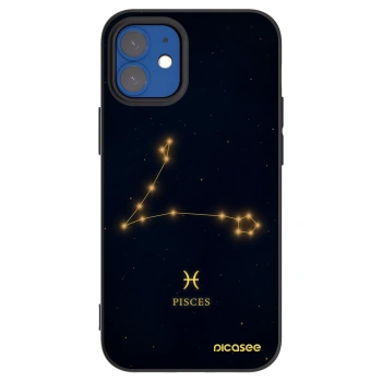 Picasee silikonski črni ovitek za Apple iPhone 12 mini - PISCES