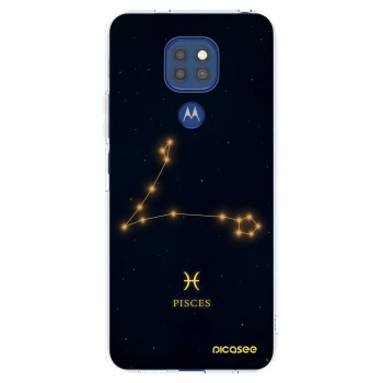 Picasee silikonski prozorni ovitek za Motorola Moto G9 Play - PISCES