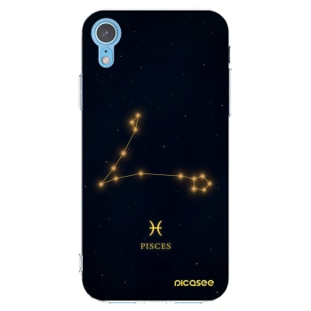 Picasee silikonski prozorni ovitek za Apple iPhone XR - PISCES