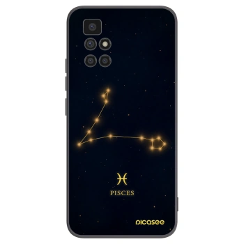 Picasee silikonski črni ovitek za Xiaomi Redmi 10 - PISCES