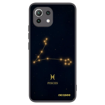 Picasee silikonski črni ovitek za Xiaomi 11 Lite 5G NE - PISCES