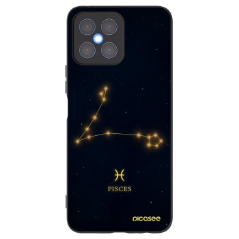 Picasee silikonski črni ovitek za Honor X8 4G - PISCES