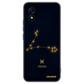 Picasee silikonski črni ovitek za Vivo Y01 - PISCES