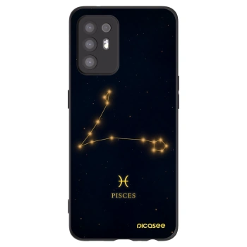 Picasee silikonski črni ovitek za OPPO A94 5G - PISCES