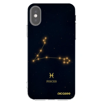 Picasee silikonski prozorni ovitek za Apple iPhone X/XS - PISCES