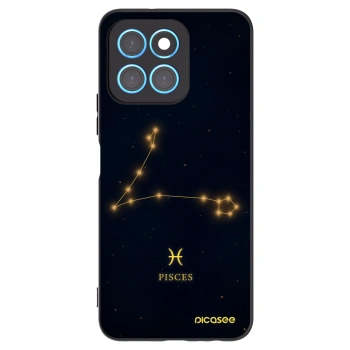 Picasee silikonski črni ovitek za Honor X8 5G - PISCES