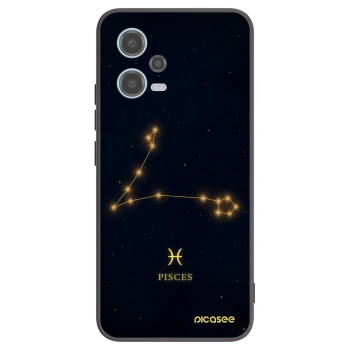 Picasee silikonski črni ovitek za Xiaomi Redmi Note 12 5G - PISCES