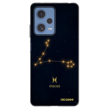 Picasee silikonski črni ovitek za Xiaomi Redmi Note 12 Pro 5G - PISCES