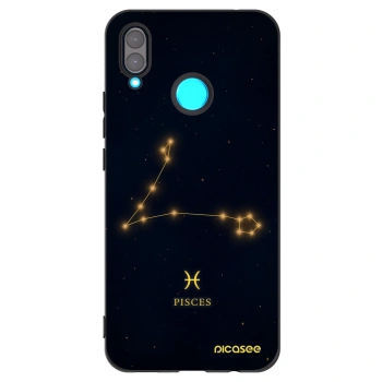 Picasee silikonski črni ovitek za Huawei Nova 3 - PISCES