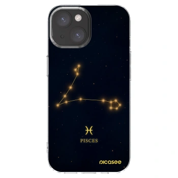 Picasee silikonski prozorni ovitek za Apple iPhone 15 - PISCES