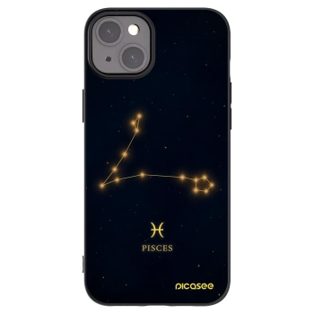 Picasee silikonski črni ovitek za Apple iPhone 15 Plus - PISCES