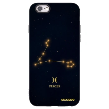 Picasee silikonski črni ovitek za Apple iPhone 6/6S - PISCES