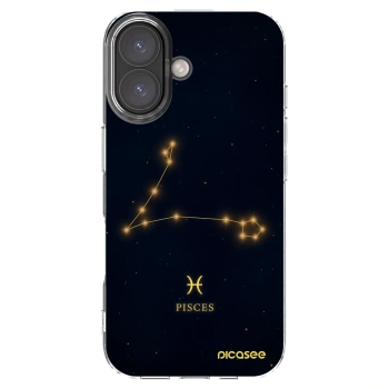 Picasee silikonski prozorni ovitek za Apple iPhone 16 - PISCES