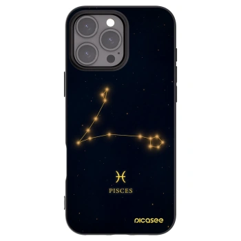 Picasee silikonski črni ovitek za Apple iPhone 16 Pro Max - PISCES