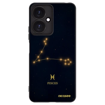 Picasee silikonski črni ovitek za Xiaomi Redmi 13C 5G - PISCES
