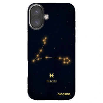 Picasee silikonski prozorni ovitek za Apple iPhone 16 Plus - PISCES