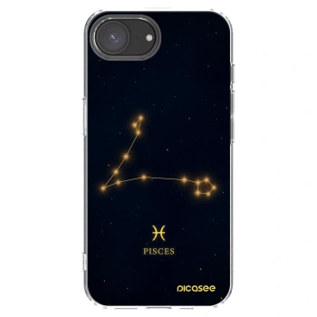 Picasee silikonski prozorni ovitek za Apple iPhone 16e - PISCES