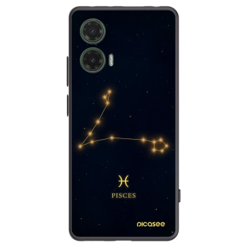Picasee silikonski črni ovitek za Motorola Moto G35 5G - PISCES