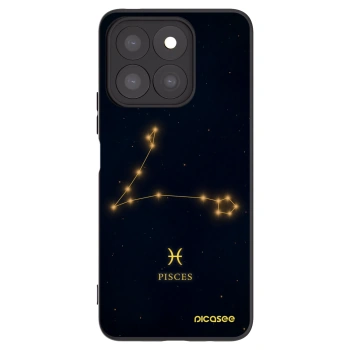 Picasee silikonski črni ovitek za Honor X8c - PISCES