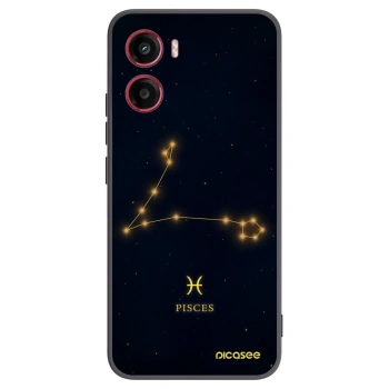 Picasee silikonski črni ovitek za Motorola Moto G05 - PISCES