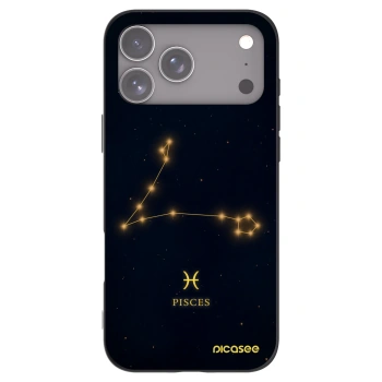 Picasee silikonski črni ovitek za Apple iPhone 17 Pro Max - PISCES