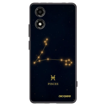 Picasee silikonski črni ovitek za Motorola Moto E14 - PISCES