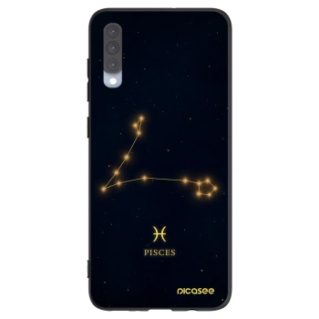 Picasee silikonski črni ovitek za Samsung Galaxy A70 A705F - PISCES