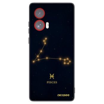 Picasee silikonski črni ovitek za Motorola Edge 50 Fusion - PISCES