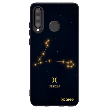 Picasee silikonski črni ovitek za Huawei P30 Lite - PISCES